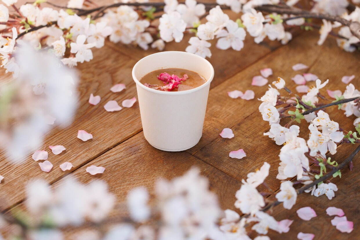 桜豆乳チャイ(アイス/ホット)  900円