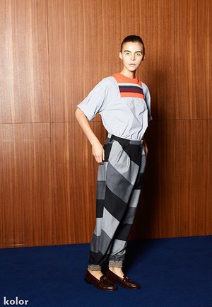 kolor カラー　2015ss メッシュコート kolor(カラー) 2015年春夏ウィメンズコレクション - 快活な