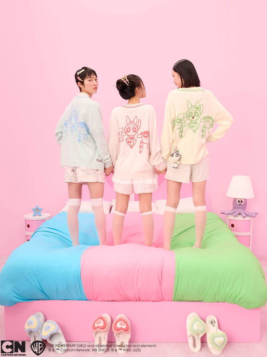 SNIDEL HOME　パワーパフガールズ　 ルームウェア セット SNIDEL スナイデルホーム パワーパフ ガールズ ニットプル