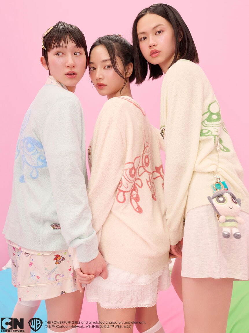 SNIDEL 　パワーパフガールズ　 ルームウェア セット 18505-3132-