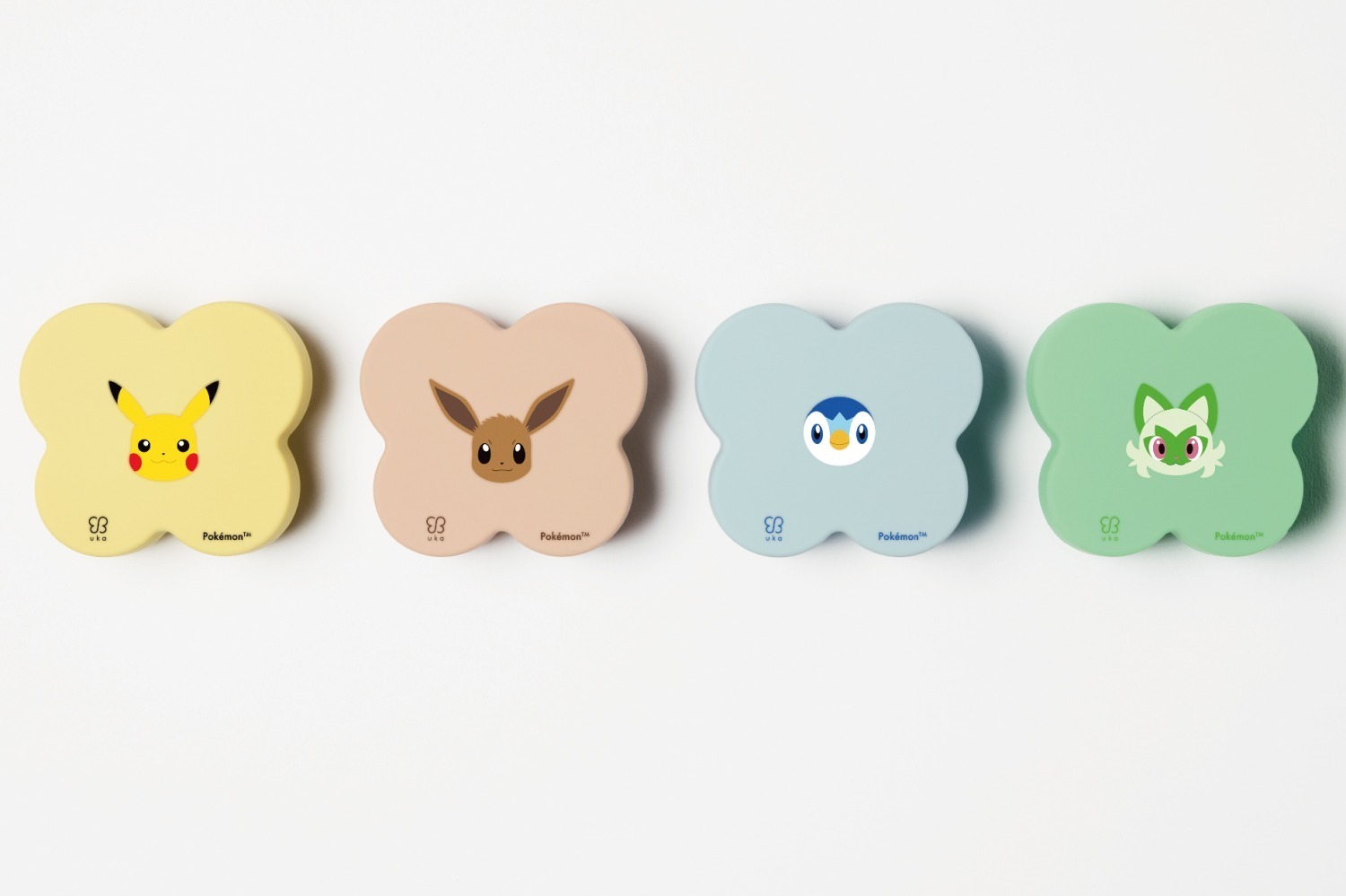 バレンタイン｜uka“ポケモン”デザインのスカルプブラシ「ケンザン」ピカチュウ・イーブイ・ポッチャマなど全4種