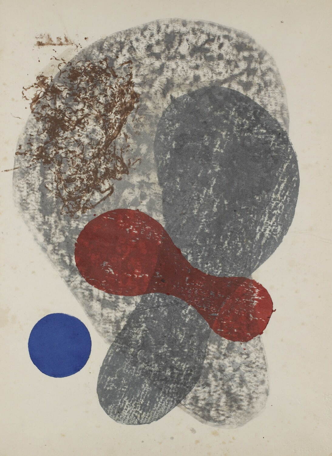 恩地孝四郎 《リリックNo.9 はるかな希い》 昭和25年(1950年) 木版