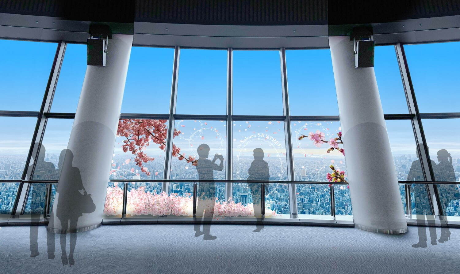 「東京スカイツリー」天望デッキを桜で彩る春イベント、桜カクテルや特別ライティングも｜写真2