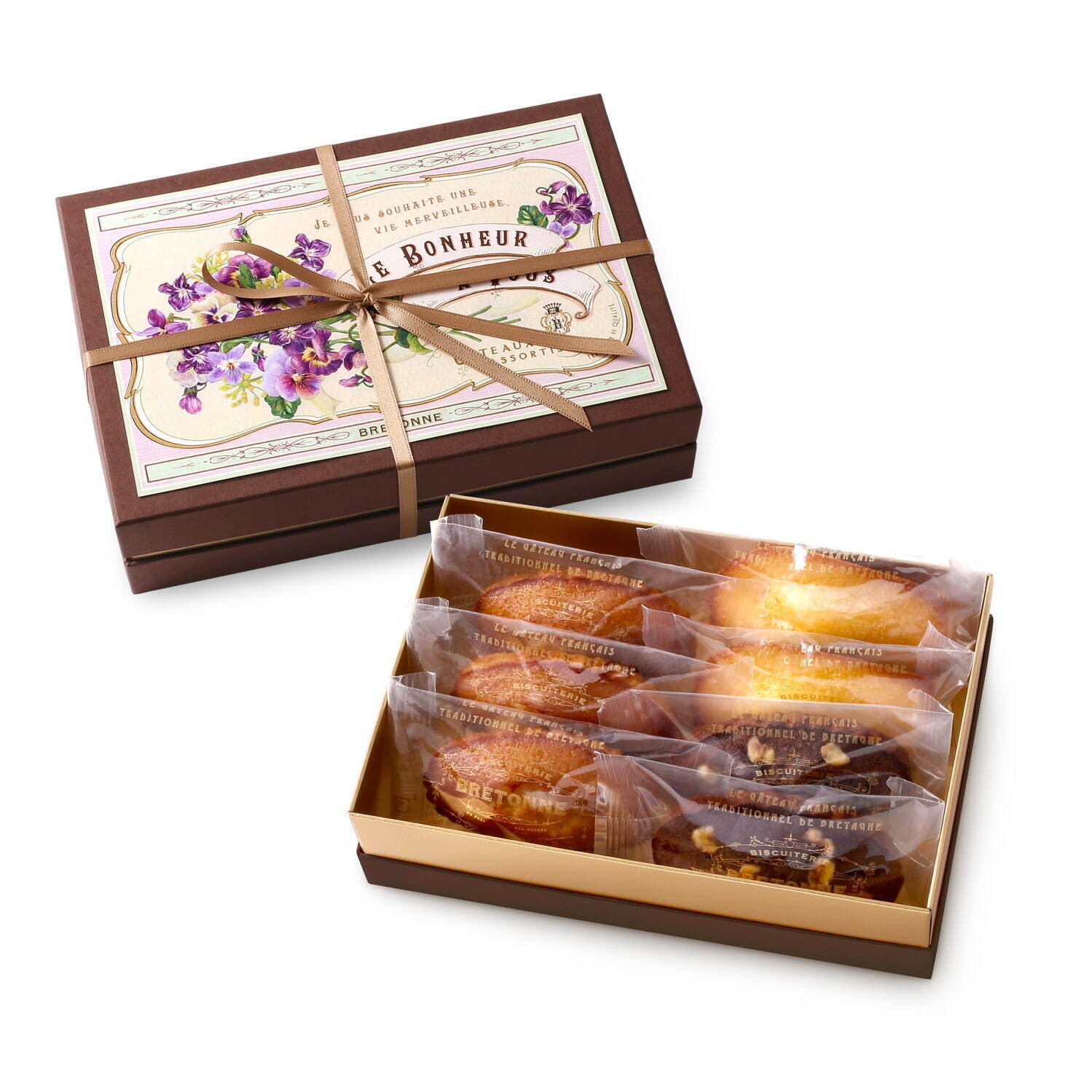 ビスキュイテリエ ブルトンヌ25年ホワイトデー焼き菓子、“春の花”すみれ色キャンディ型ギフト｜写真8