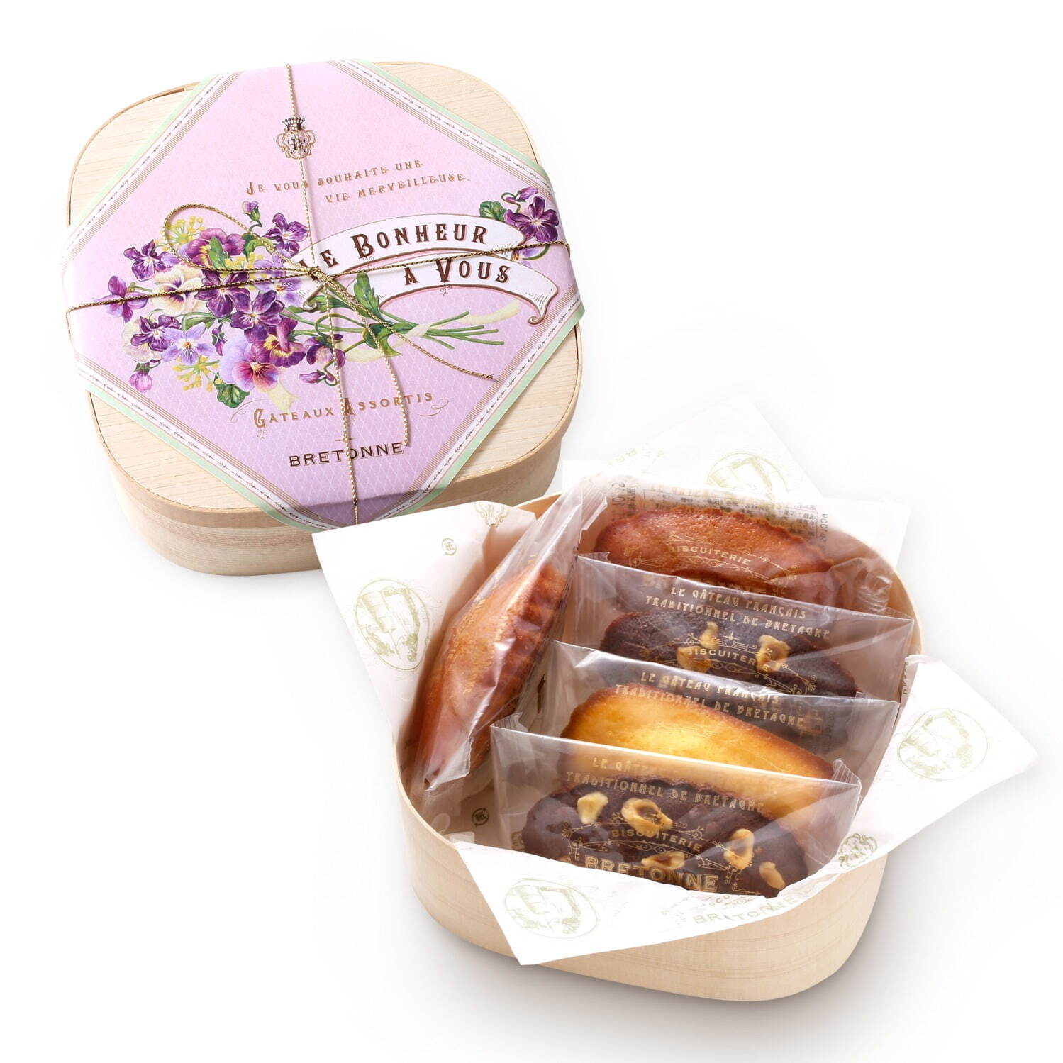 ビスキュイテリエ ブルトンヌ25年ホワイトデー焼き菓子、“春の花”すみれ色キャンディ型ギフト｜写真7