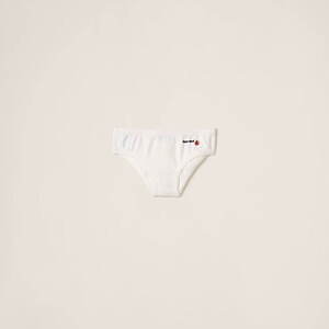 ミュウミュウ × プチバトー“子ども服”着想ロゴTシャツやボディスーツ、コットンの柔らかな着心地で｜写真10