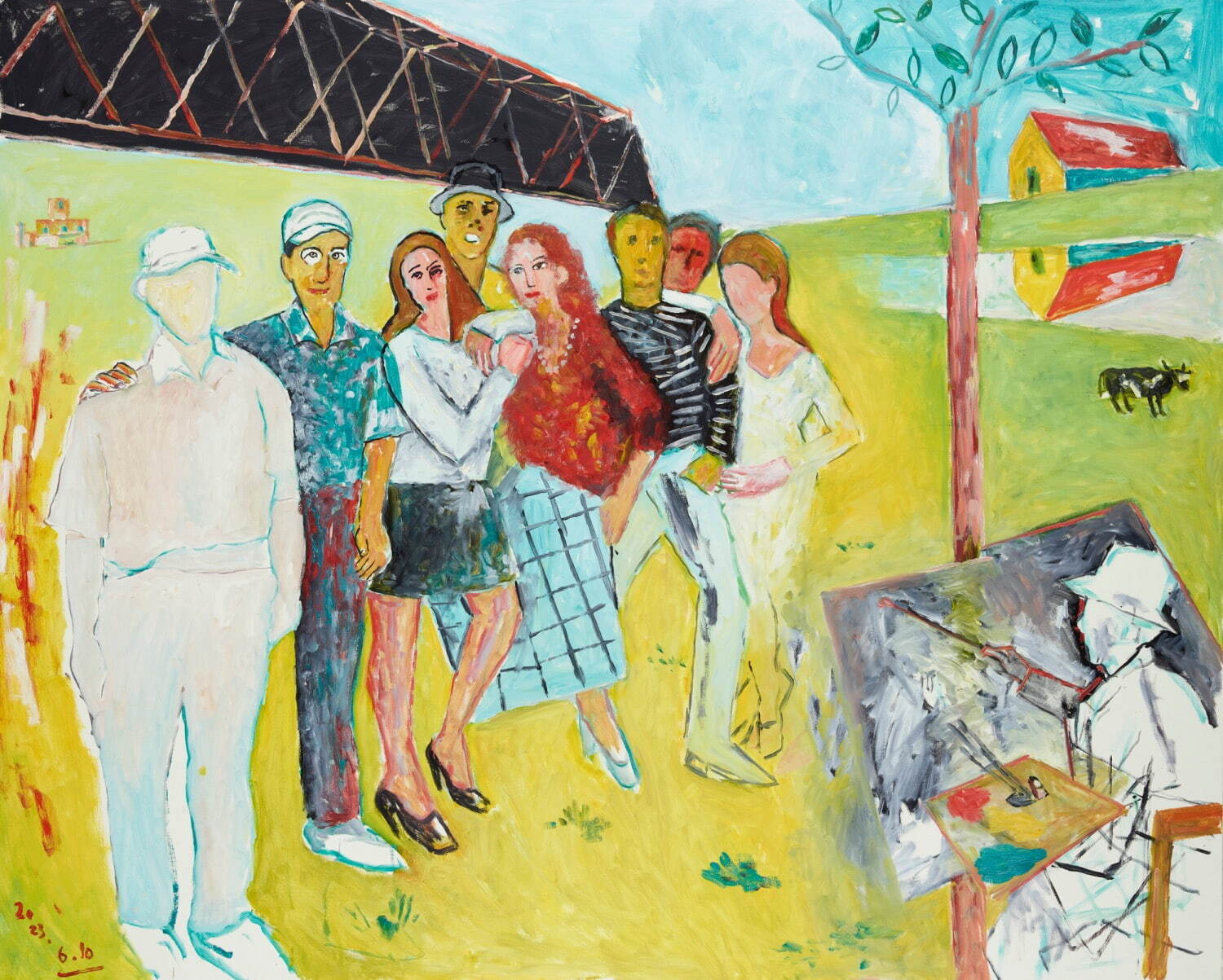 横尾忠則 《連画の河を描く》 2023年 作家蔵