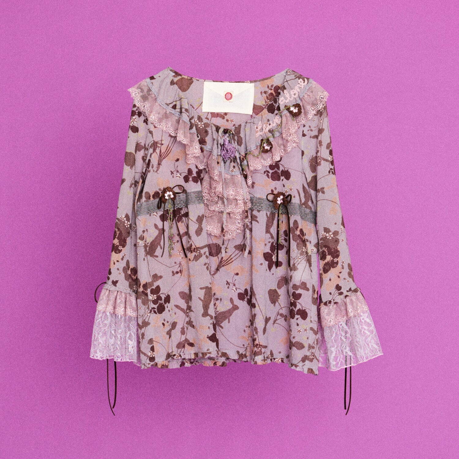ピンクハウスポッシュ×ルルムウ“1点もの”ウェア、たっぷりリボンのトップスや花柄フリルワンピなど｜写真13