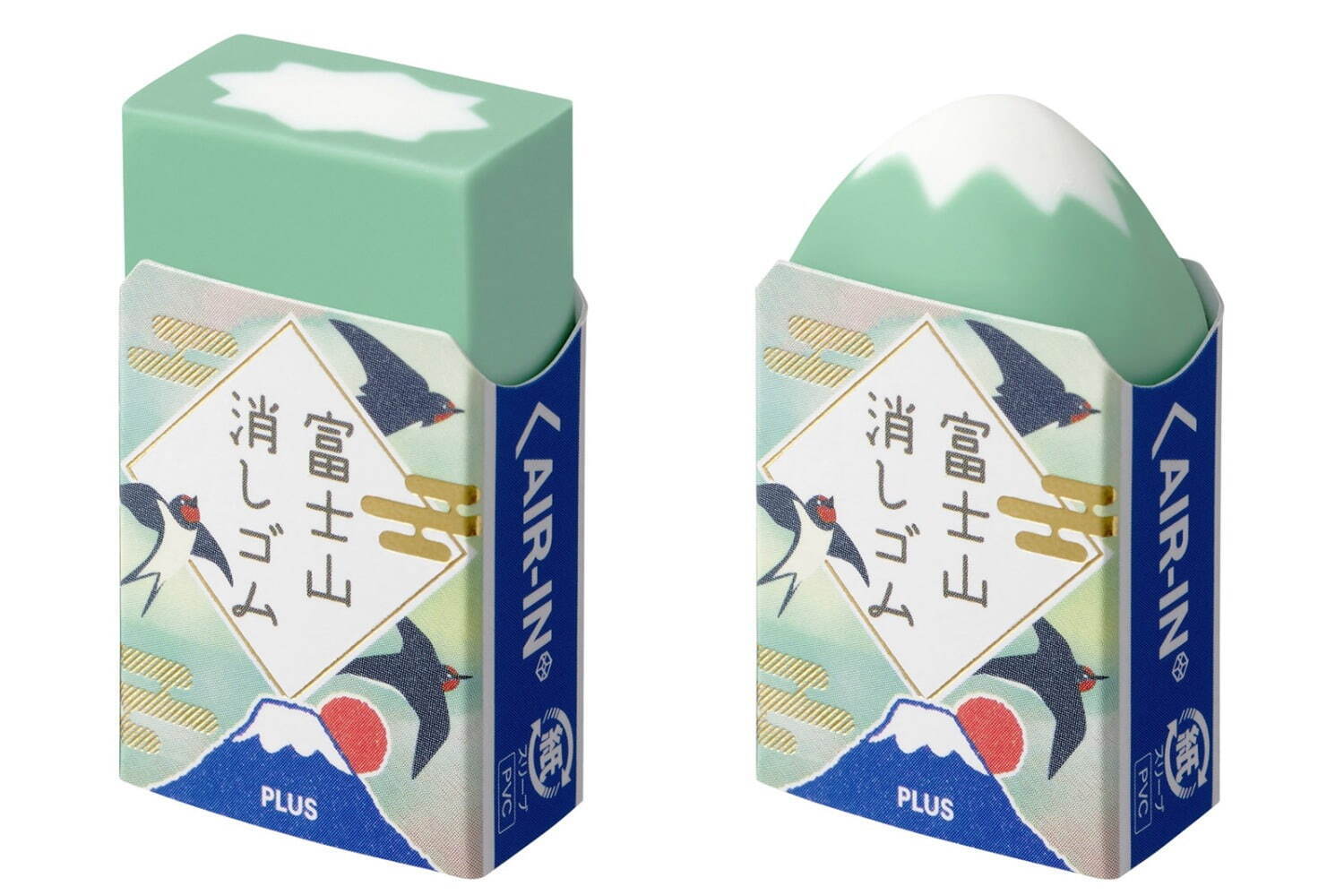 富士山｜消すと富士山になる「エアイン 富士山消しゴム」春の情景と“緑富士”を楽しむ限定カラー「春日和」