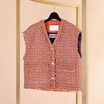 “ブルーベリーのポンポン”を配したツイードドレスなどフルーツ着想ウェア、トゥモローランドで｜写真6