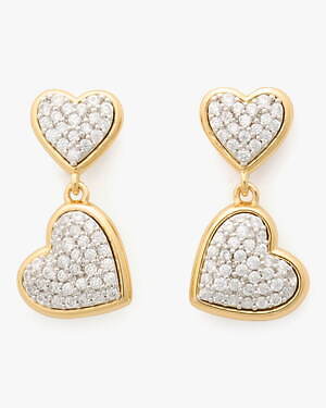 ケイト・スペード25年バレンタインジュエリー、“ぷっくり”ハートのピアス＆パドロック型ネックレス｜写真5