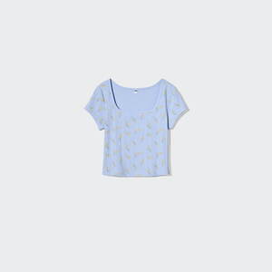 ユニクロ アンド プリンセス タム・タム25年春夏、リーフ柄ショートパンツやストライプパジャマ｜写真17