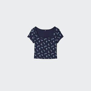 ユニクロ アンド プリンセス タム・タム25年春夏、リーフ柄ショートパンツやストライプパジャマ｜写真18