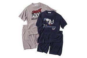 ジェラート ピケ オム“オリジナルキャラ”のふわもこルームウェア、スニーカー風ルームシューズも