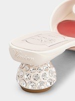 ロジェ ヴィヴィエ25年春夏サンダル、“まるでジュエリー”ガラス煌めく円形ヒール×ハート型インソール｜写真3