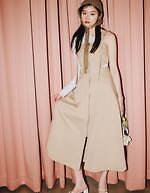 リリー ブラウン×ディッキーズ第2弾、“コルセット風”ジャンスカ＆ロゴワッペン入りボーダーTシャツ｜写真5