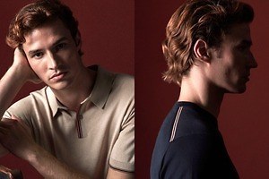 ダックス×ジョン スメドレーのニットウェア、ストライプ映えるポロシャツ＆ボウタイ風トップス