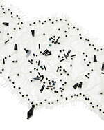 アンダーカバー“ビーズ煌めく”繊細レースのアイマスク、ヘアバンドとして使用OK｜写真3