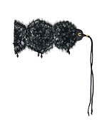 アンダーカバー“ビーズ煌めく”繊細レースのアイマスク、ヘアバンドとして使用OK｜写真5