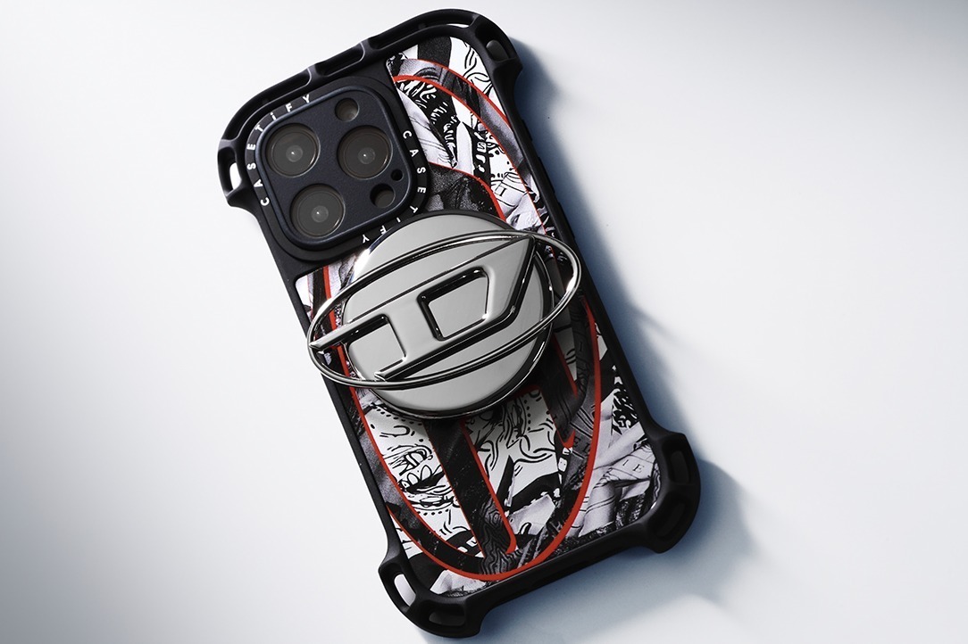 携帯電話｜ケースティファイ×ディーゼル、ダメージ加工風スマホケースや“D”プレートのグリップスタンドなど