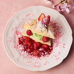 アフタヌーンティー・ティールームの春メニュー、“苺とさくら”のスコーンケーキ＆桜香る抹茶ミルクティー｜写真10