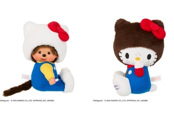 モンチッチ＆チムたんが、マイメロやキティに変身!? モコモコの