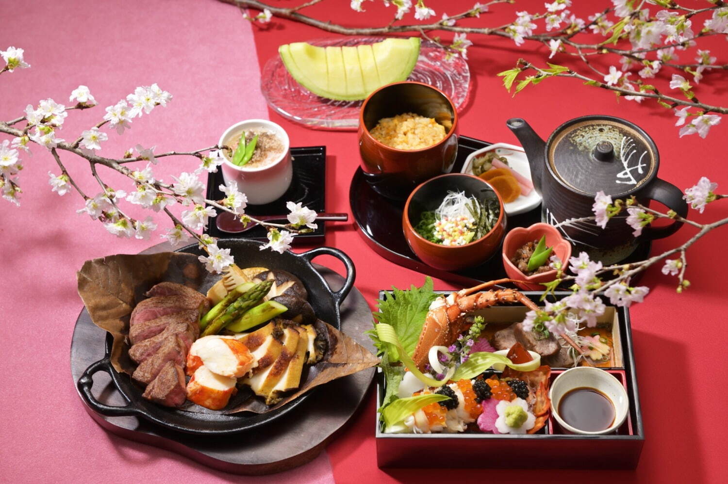 グラスロゼシャンパン付き「八重」コース 1名 52,000円
※サービス料別途