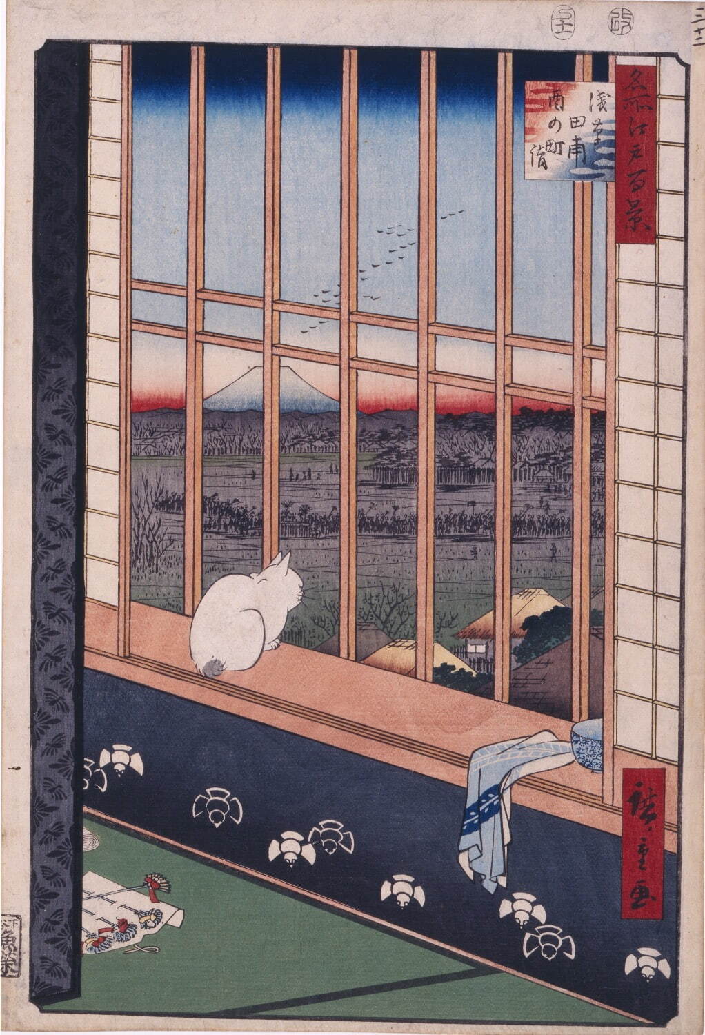 歌川広重画 《名所江戸百景 浅草田甫酉の町詣》 安政4年(1857年)
東京都江戸東京博物館蔵 ［前期展示］