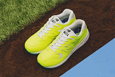 ニューバランス×ミタスニーカーズ、“テニスボール”をイメージした「MRT580」