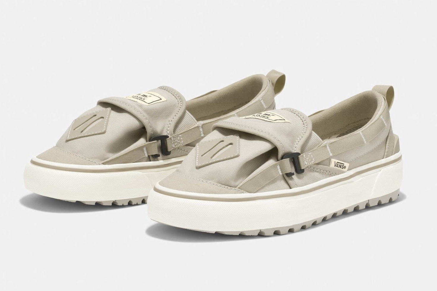 スリッポンスニーカー｜VANS“ヴィンテージリュック”着想のスリッポンスニーカー、ニコール・マクラフリンとコラボ