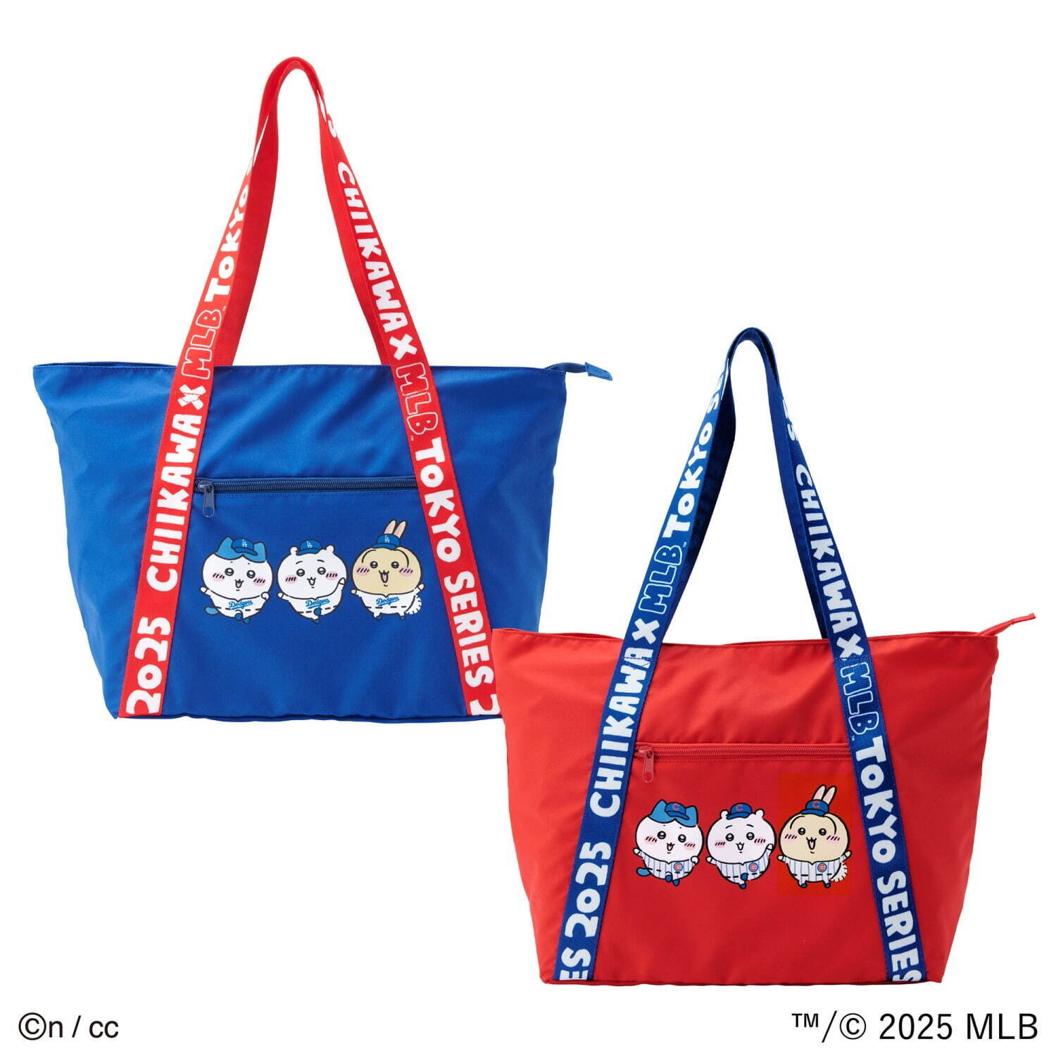 ちいかわ×MLB 東京シリーズ」限定グッズ、うさぎやハチワレたち