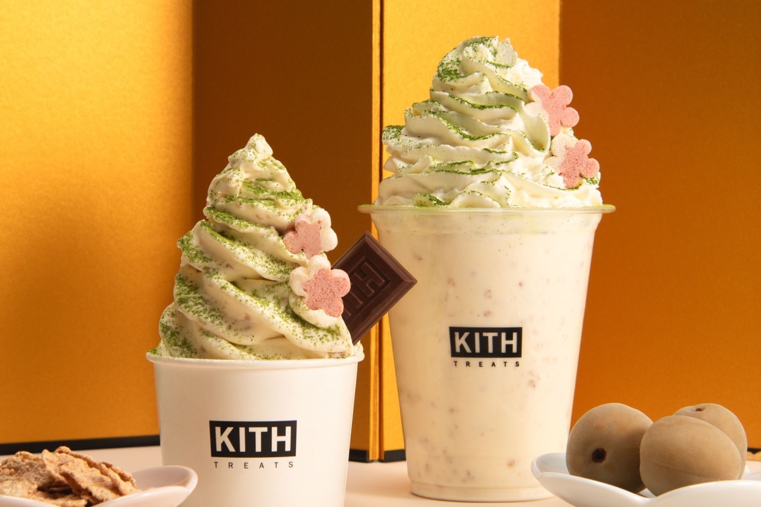 ミルクシェイク｜キス トリーツ トウキョウ「ひな祭り」スイーツ、"抹茶パウダー×梅”の華やかアイスクリーム