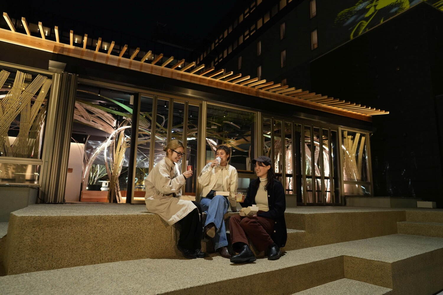 アートテラスラウンジ「にわ」JR京都駅ビルに、ネイキッドのアートが織りなす“光の茶室”＆京都食材フード｜写真3