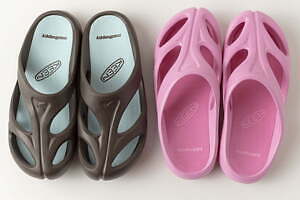 マッドハッピー＆キーンのコラボサンダル、軽量クロッグ「シャンティ」をブラウンやオールピンクで