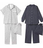 ワコール 睡眠科学×ミントデザインズ、“シックな星柄”やストライプのくつろぎパジャマ｜写真10