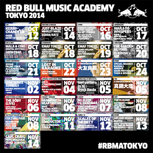 「レッドブル・ミュージック・アカデミー」東京上陸！最高の音楽に熱狂するアツい1ヶ月間｜写真2