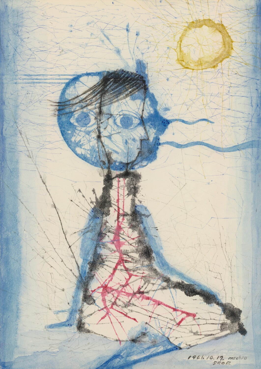 詩人まど・みちおの絵画を集めた展覧会が宇都宮美術館で、抽象画や創作ノートなど約300点｜写真2