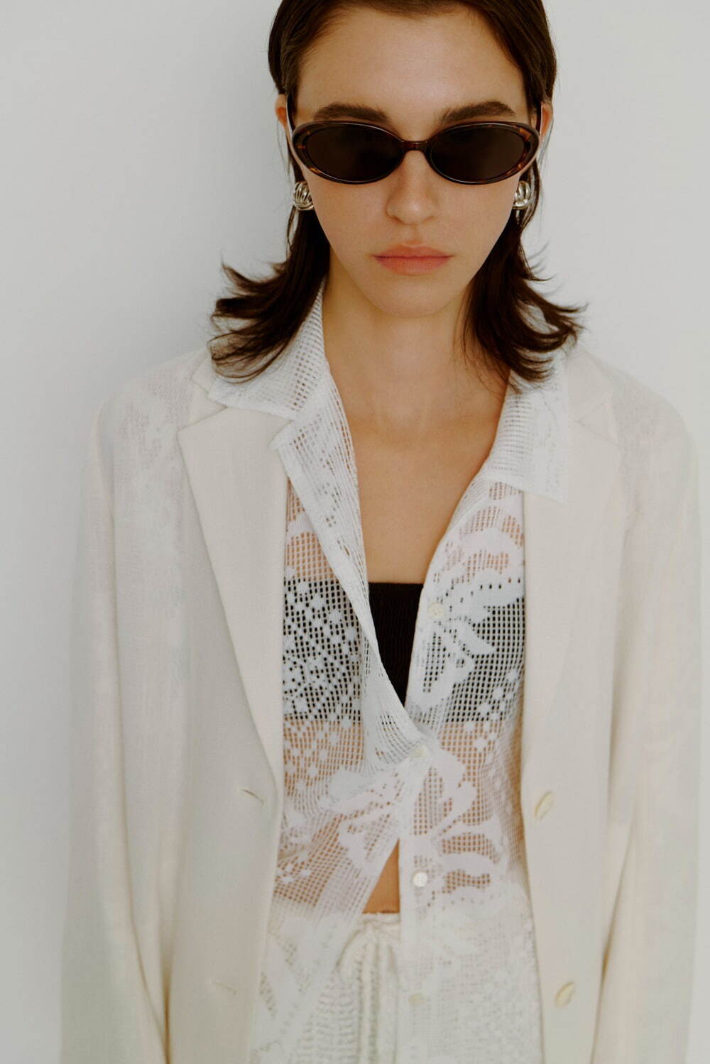 未使用級 2025年式 フレイアイディ サイドベンツカラミシングルジャケット Amazon | [フレイ アイディー] サイドベンツカラミシングル