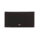 フェンディ“ブラウン×ホワイトステッチ”のメンズレザー小物、二つ折り財布やカードケースなど｜写真2