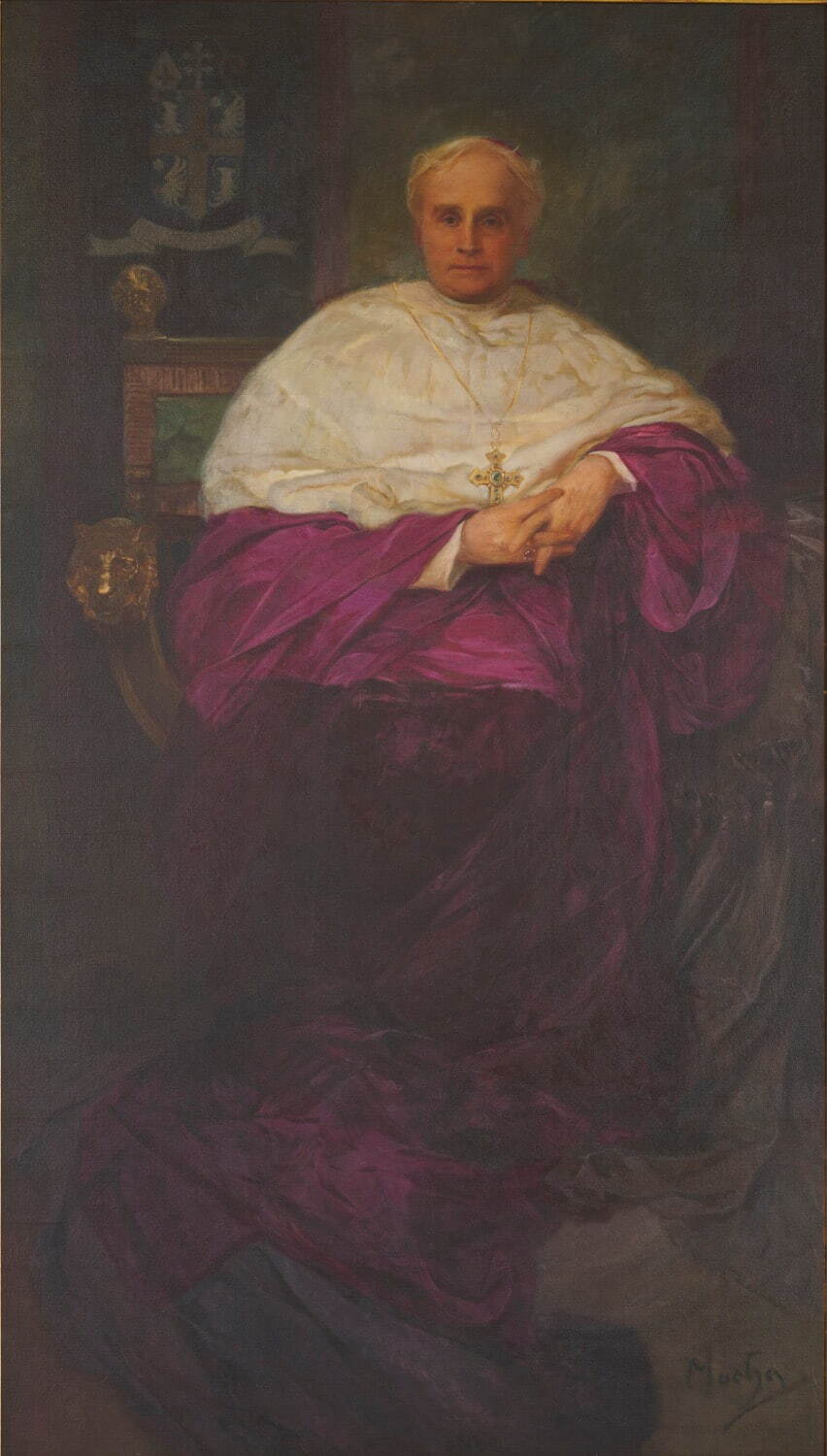 アルフォンス・ミュシャ 《ファーリー司教の肖像》 1904-08年 油彩、カンヴァス 株式会社インテック蔵(富山県美術館寄託)