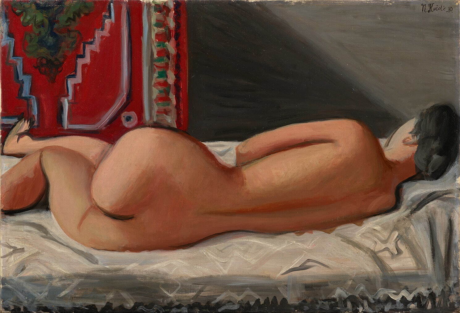 小出楢重 《横たわる裸身》 昭和5年(1930年) 石橋財団アーティゾン美術館