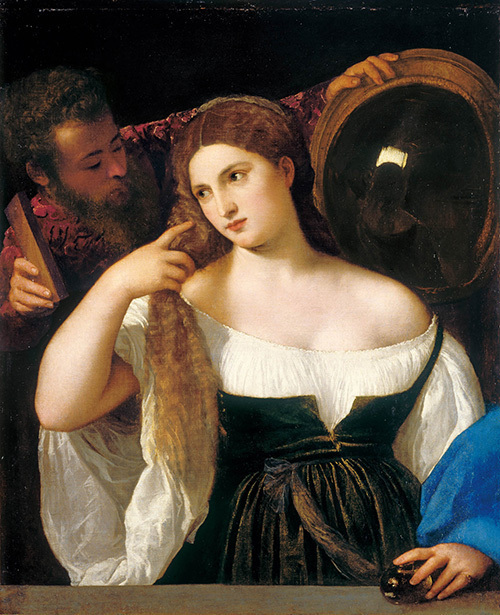 ティツィアーノ・ヴェチェッリオ《鏡の前の女》 1515年頃