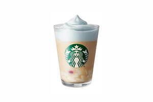 スターバックス(Starbucks Coffee) 春空 ミルクコーヒー フラペチーノ｜写真3