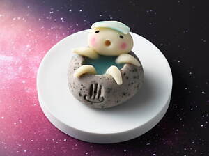 宇宙モチーフ和菓子が日本橋三越本店「全国銘菓展」に、ロケット浮かぶ羊羹＆エイリアン型練り菓子｜写真3