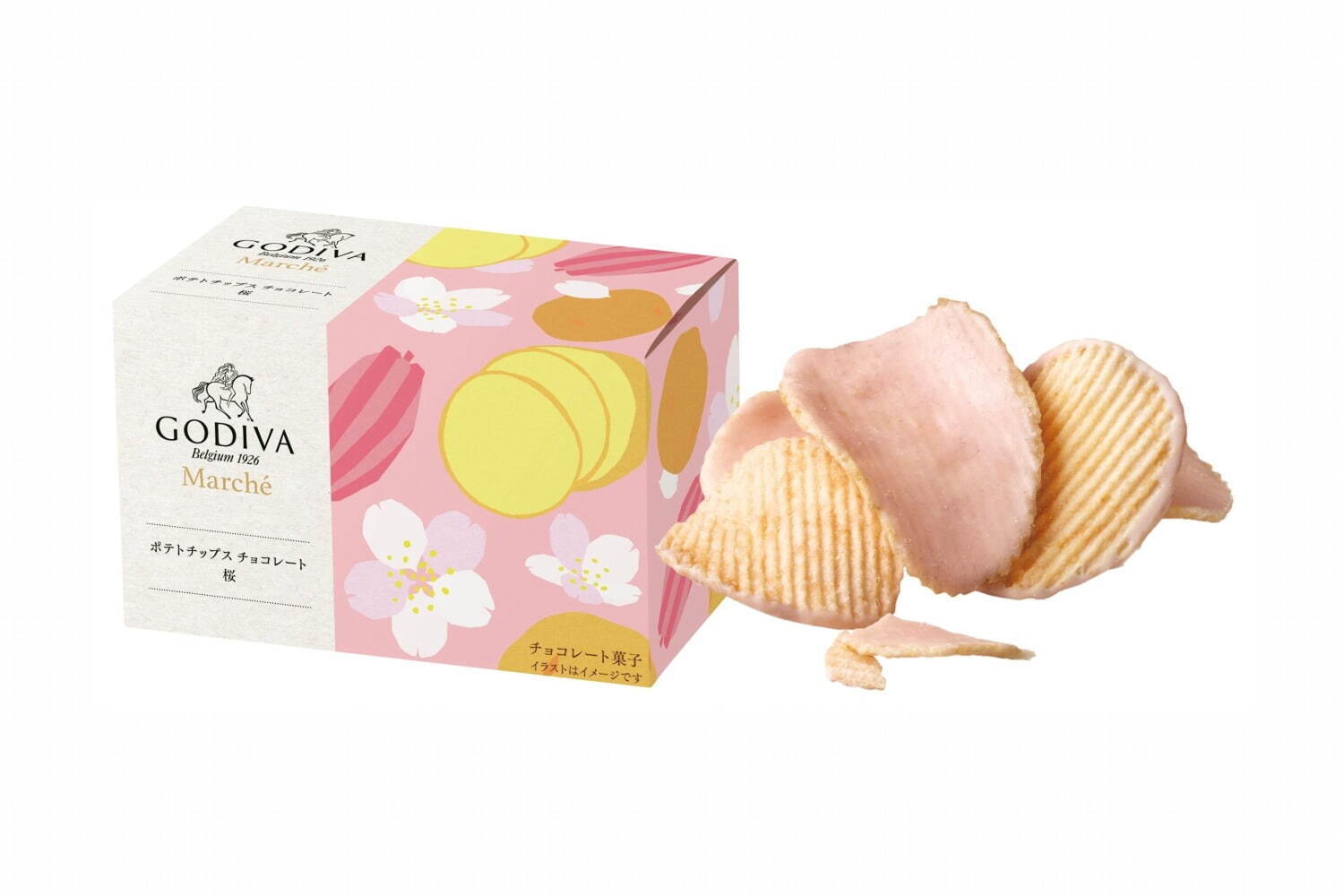 ゴディバ(GODIVA) ポテトチップス チョコレート 桜｜写真2