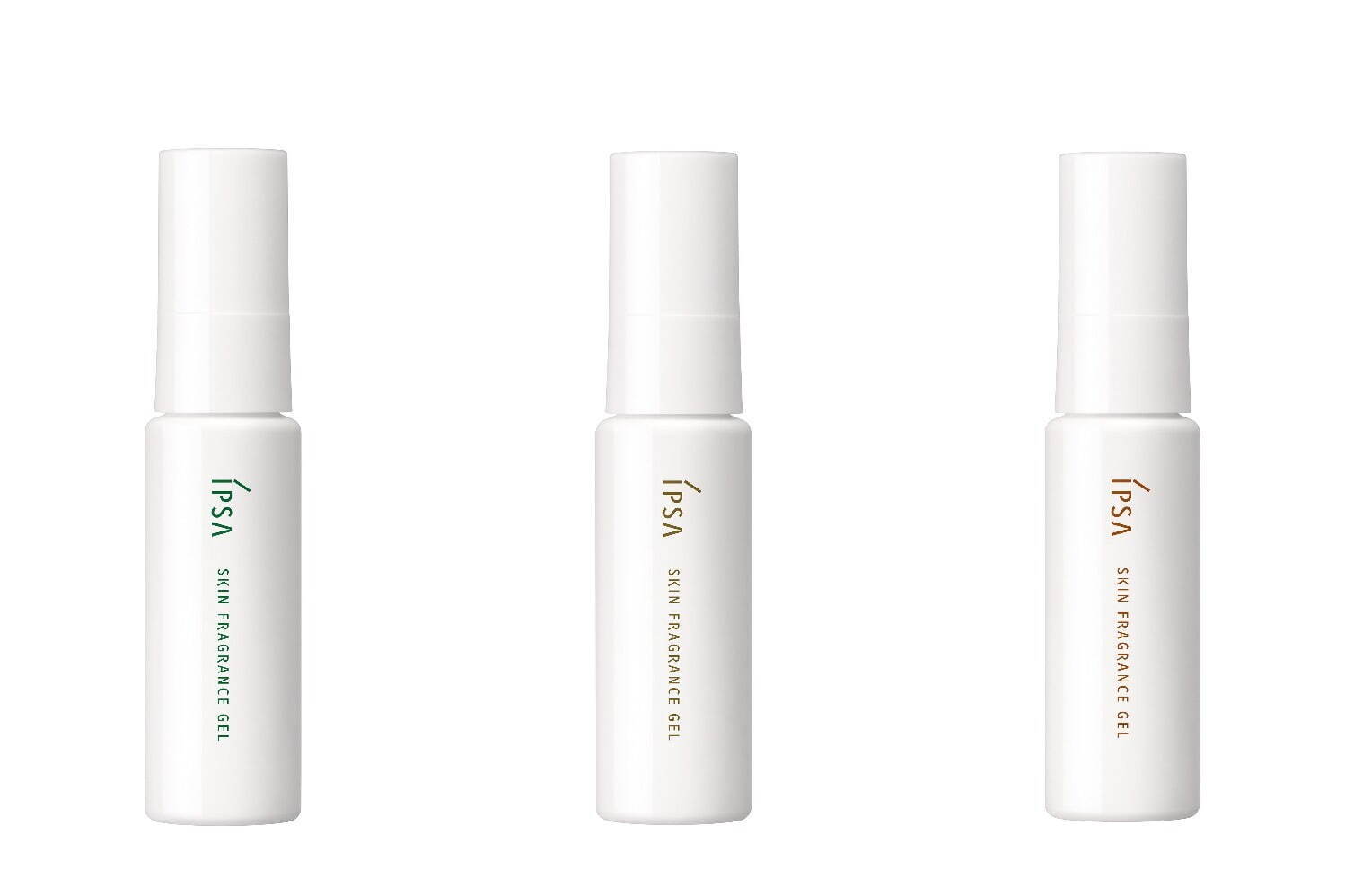 (左から)イプサ スキンフレグランスジェル 25mL 01,02,03 各4,400円(編集部調べ)＜新製品＞