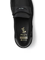 ネイバーフッド×リーガルシューアンドカンパニーの黒メンズローファー、多種レザーの切り替えアッパー｜写真9