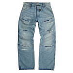 ジースター“バイカーパンツ着想”デニムパンツ、ヴィンテージ加工のルーズシルエットで｜写真2