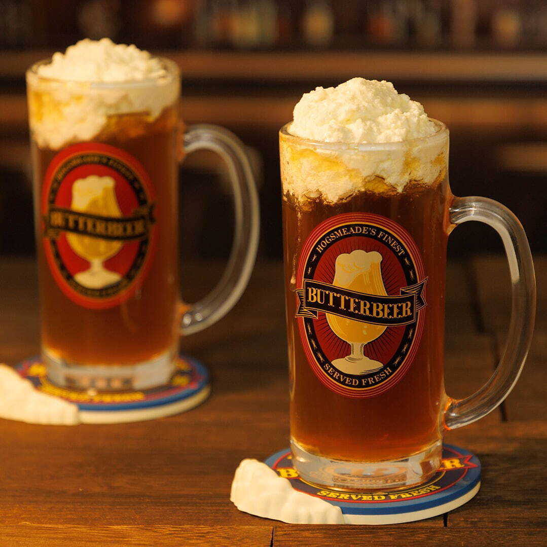 ハリー・ポッター バタービール ジョッキ 360mL  2,970円、ハリー・ポッター バタービール コースター 1,650円