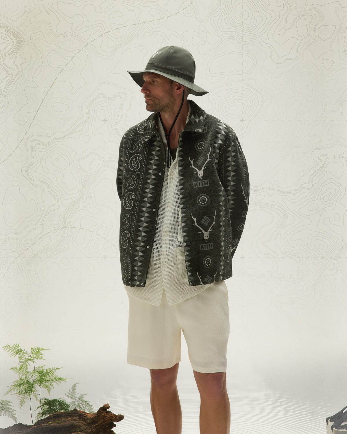 Kith & サウス2 ウエスト8 フォー コロンビア タペストリー コーチ ジャケット 45,100円